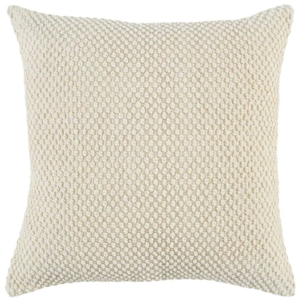 Rizzy Home - 20"x20" Oversize Vintage Square Throw Pillow Cover Ivory
